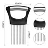 Onion Slicer Holder Food Slice Assistant Onion Slicer Fork Food