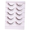 VICASKY 5 Pairs Long False Eyelashes with Rhinestones Decorative for