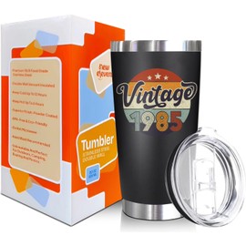 NewEleven 40th Birthday Gifts For Men Women - 1985 40th Birthday Decorations For Men Women - Turning 40-40 Year Old Gifts For Men, Women, Mom, Dad, Wife, Husband - 20 Oz Tumbler