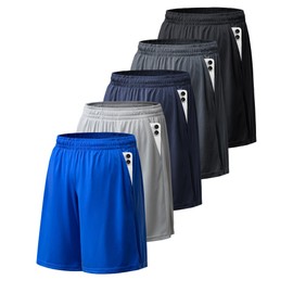 BALENNZ Athletic Shorts for Men with Pockets and Elastic Waistband Quick Dry Activewear