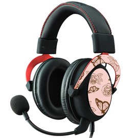 MightySkins Skin Compatible with Kingston HyperX Cloud II Gaming Headset - Butterfly Garden | Protective, Durable, and Unique Vinyl Decal wrap Cover | Easy to Apply, Remove | Made in The USA