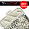 SharpChef Oven Mitts and Pot Holders 2Pc Set, Kitchen Oven