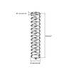 sourcing map Wire Diameter 0.05" , OD 0.39" , Free
