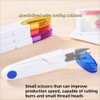 4Pcs thread snips Embroidery Scissors with Cover, thread snips for