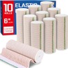 AZEN Premium 10 Pack Elastic Bandage Wrap 6 Inch, Compression
