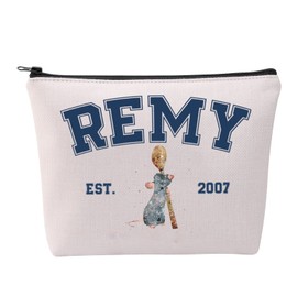 FOTAP Remy Quote Cosmetic Bag Rat Fans Gift Remy Est. 2007 Zipper Pouch Makeup Bag Mouse Chef Make Up Bag (REMY EST2007)