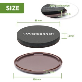 COVERCORNER Furniture Sliders 8 PCS - 2 in 1 in 3 1/2 inch or 4 inch- Furniture Sliders for Carpet & Hardwood Floors! Furniture Movers Sliders & Sliders for Moving Furniture Easily & Safely!