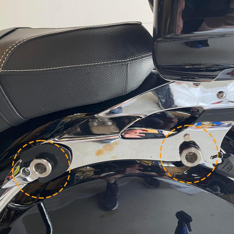 Quick Release Mounting Spools, Tour Pack Saddlebag Sissy Bar Backrest