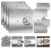 6 PCS Cabinet Hinge Repair Plate, Hinges Repair Fixing Plates,