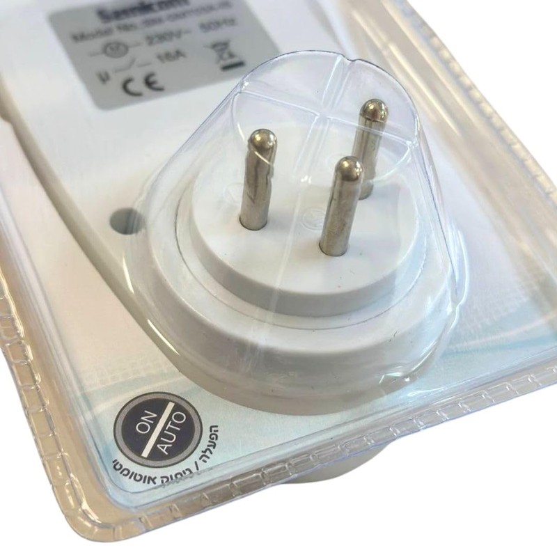 24-Hour Mechanical Outlet Timer with 3-Prong, White