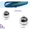 Mirror Disco Ball Hanging Car Accessory - Rear View Mirror