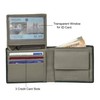 Urban Forest Kyle Two Fold Leather Wallet, Green/Grey with RFID