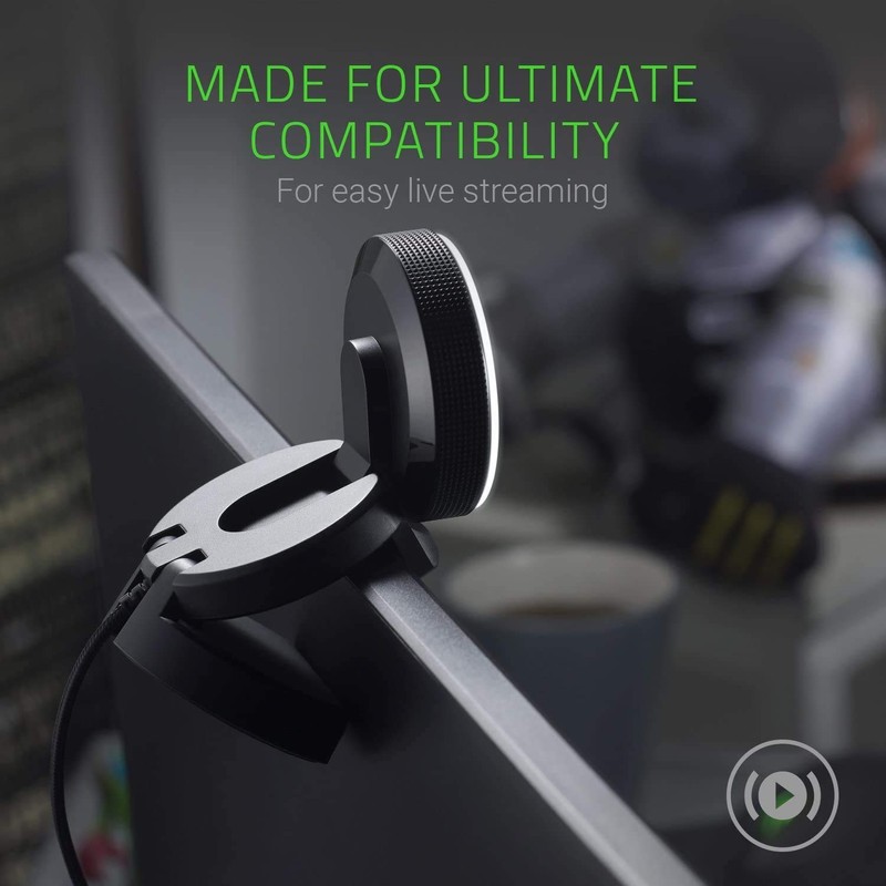 Razer Kiyo RZ19-02320100-R3M1-A Webcam 1080p/30FPS 720p/60FPS Ring Light Included, Auto