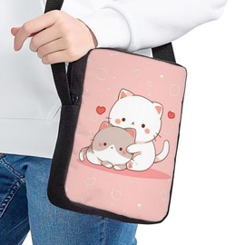 Upetstory Cute Cat Small Crossbody Purse for Women Teen Girls Cell Phone Wallets Purses Shoulder Messenger Bag Travel Hiking Shopping Beach Picnic Outdoor