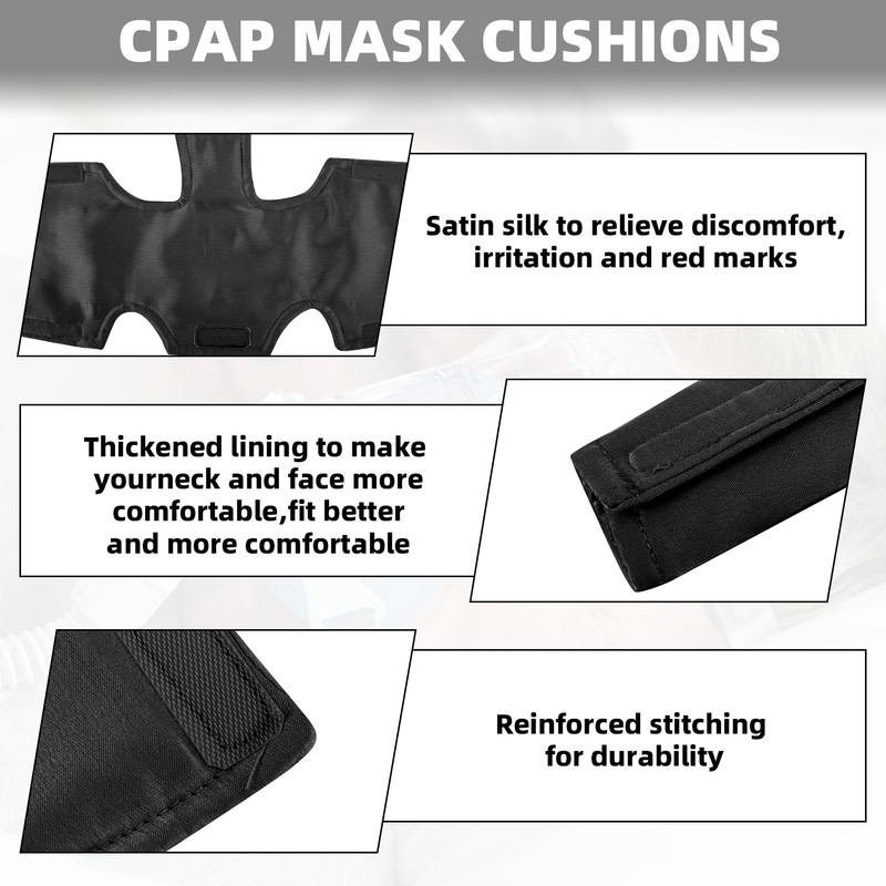 Satin CPAP Strap Covers Soft, CPAP Neck Pad for CPAP