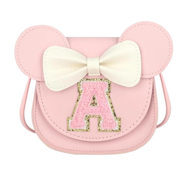 Mini Mouse Ear Bow Crossbody Purse, Little Girls Handbag, PU