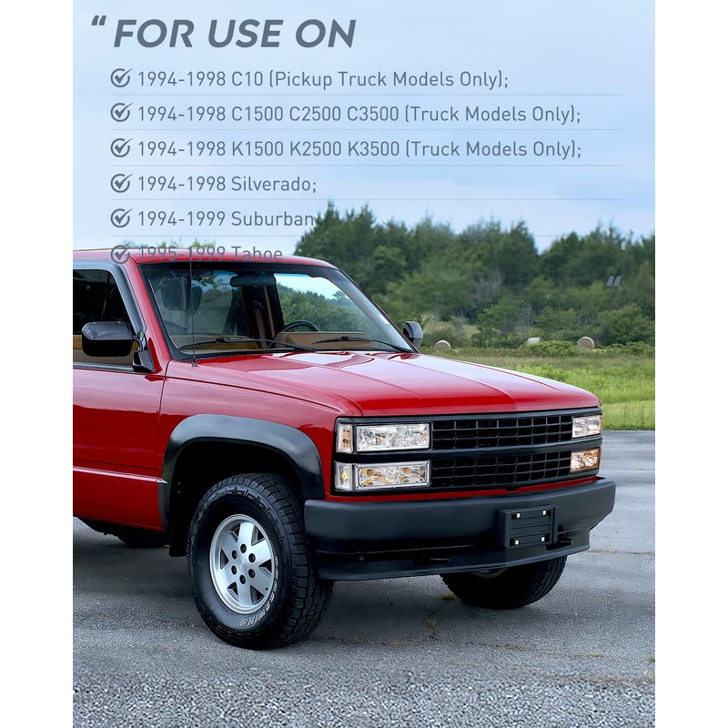 Nilight Headlight Assembly Compatible with 1994 1995 1996 1997 1998