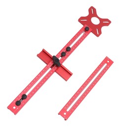 Router Milling Groove Bracket, 4 in 1 Cabinet Hardware Jig and Router Guide, Adjustable Router Circle Cutting Guide, Router Jig for Woodworking Wood Cutting Circle