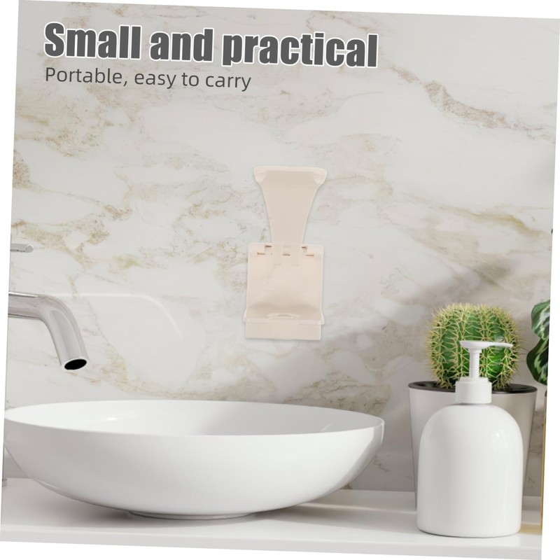 LABRIMP Hand Bracket Wall-Mounted Soap Dispenser Stable Shampoo Bottle Holder