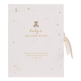Baby's A4 Baby Record Keepsake Book Christening Baptism New Birth Gift White