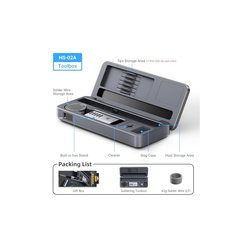 FNIRIS HS-02A Soldering Iron Kit Storage Box, HS02A Exclusive Storage