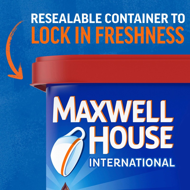 Maxwell House International French Vanilla Café-Style Instant Coffee Beverage Mix,