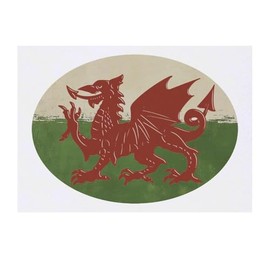 'Welsh Dragon' Temporary Tattoo - Water Resistant, Skin-Safe, Non-Toxic Transfer (TO00080925)