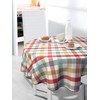 BEAUTEX Oilcloth Tablecloth Wipe Clean Non-Slip with Piping Band Square
