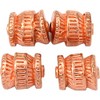 15g Barrel Bali Bead Copper PLT Tube Bead 12mm Approx