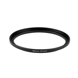JOYTOLIN 62-67mm Metal Step-Up/Down Ring Adapter Compatible with Mirrorless Cameras DSLR Lens, UV CPL ND Filter Thread Converter, Black