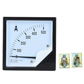 Analog Current Meter Panel Analog Amp Meter Ammeter Test Gauge Detectors 500A 1.5 Accuracy