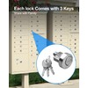 3 Pack Mailbox Locks Compatible with C9100 Mailbox Key Lock,