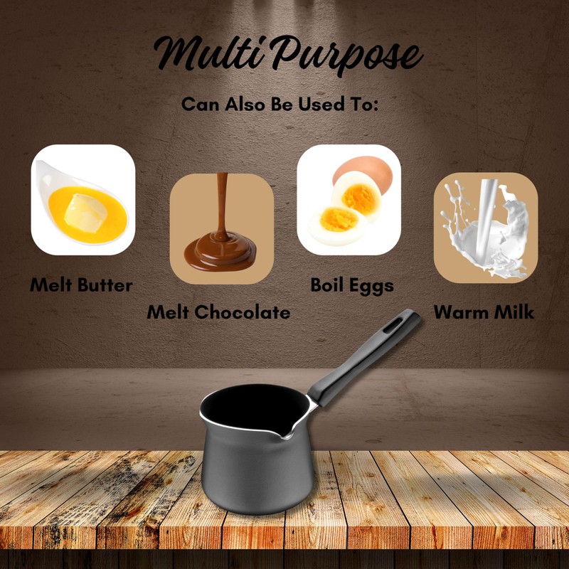 SUNFLOWER ZONE Non Stick - Small Coffee Warmer Pan/Turkish Coffee