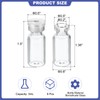 PATIKIL 3ml Sample Vials, 8 Pack Lab Empty Vials with