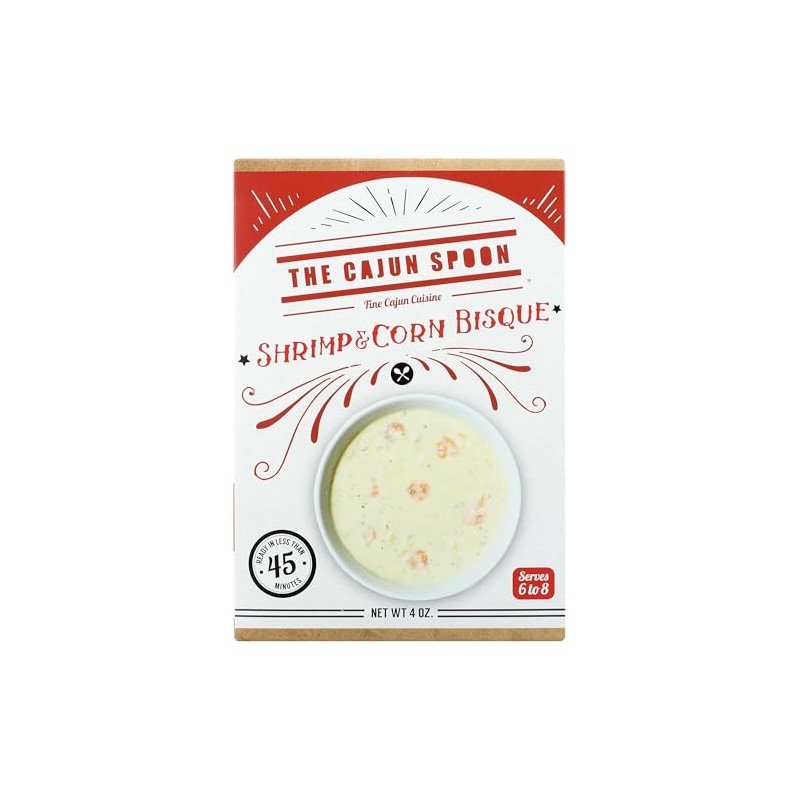 The Cajun Spoon Shrimp & Corn Bisque, 4 Ounce Box