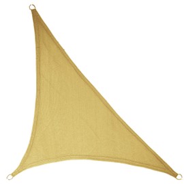 LyShade 12' x 12' x 17' Right Triangle Sun Shade Sail Canopy (Sand) - UV Block for Patio and Outdoor