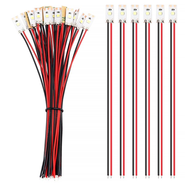 YIXISI YIXISI 25 Stcke 17mm VorDrahtete LED Streifen, 2835 SMD