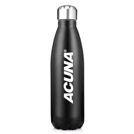ACUNA Stainless Steel Flask Water Bottle 750 ML, Insulated Water Bottle 12hrs Hot & 24hrs Cold Drinks With Double Wall - Vacuum Flask Sports Bottle - For Fitness, Gym, Cycling, Hiking, Outdoor (Black)
