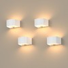FULEN 4 Pack Motion Sensor Wall Lamp with Remote Control