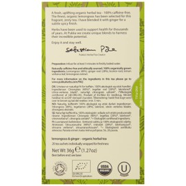 Pukka Lemongrass & Ginger Herbal Tea, 20 sachets