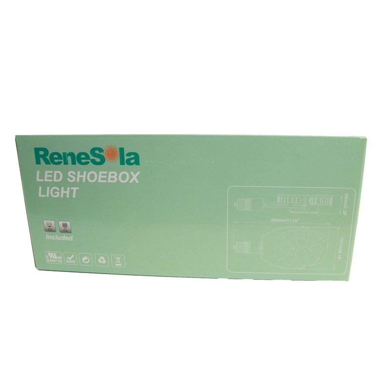 ReneSola LED Shoebox Light 60W 5700K 120° E39