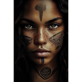 Be Bold Dated Notebook - Woman face tattoos