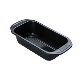 Circulon Ultimum 2lb Loaf Tin - Non Stick 9 Inch Loaf Tins for Baking, Freezer and Dishwasher Safe Carbon Steel Bakeware, Black