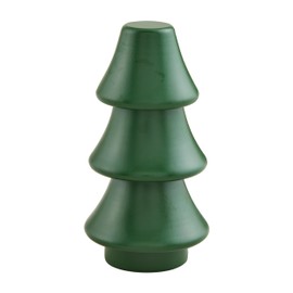 Mud Pie Tree Holiday Grinder Salt & Pepper, 5 1/2", GREEN