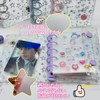 Muratuki Transparent Binder, Star Pattern, Seal Storage Notebook, M5, Plastan,
