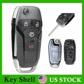 Unbranded For 2013 2014 2015 2016 Ford Fusion Remote Key Fob Case Shell Pad 4B N5F-A08TAA