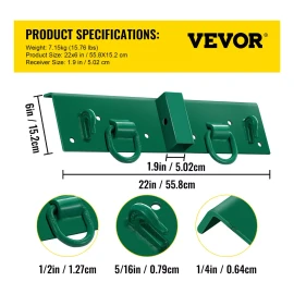Vevor Ganchos De Sujeción Con Perno Para Tractor Compacto