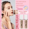 2PCS Color Changing Foundation,Full Coverage Foundation Long Lasting Flawless Liquid