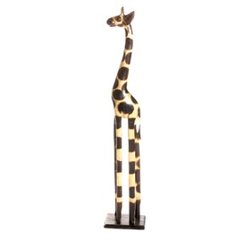 30 cm Wooden Giraffe Decorative African Style Handmade Fair Trade Natural Colour