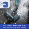 Kenmore KP1010 Steam Mop Textile Pads, 4 Washable Pads for